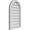 Ekena Millwork Round Top Surface Mount PVC Gable Vent w/ 2"W x 1-1/2"P Brickmould Frame, 18"W x 30"H GVPRT18X3002SN - alternate 3